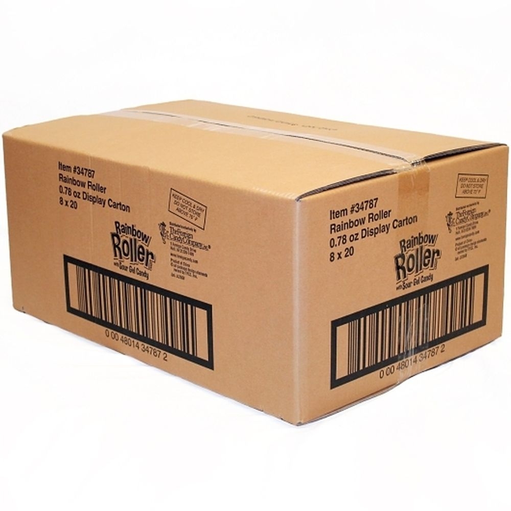 Rainbow Roller with Sour Gel Candy - Display, 0.78 Ounce -- 160 per case