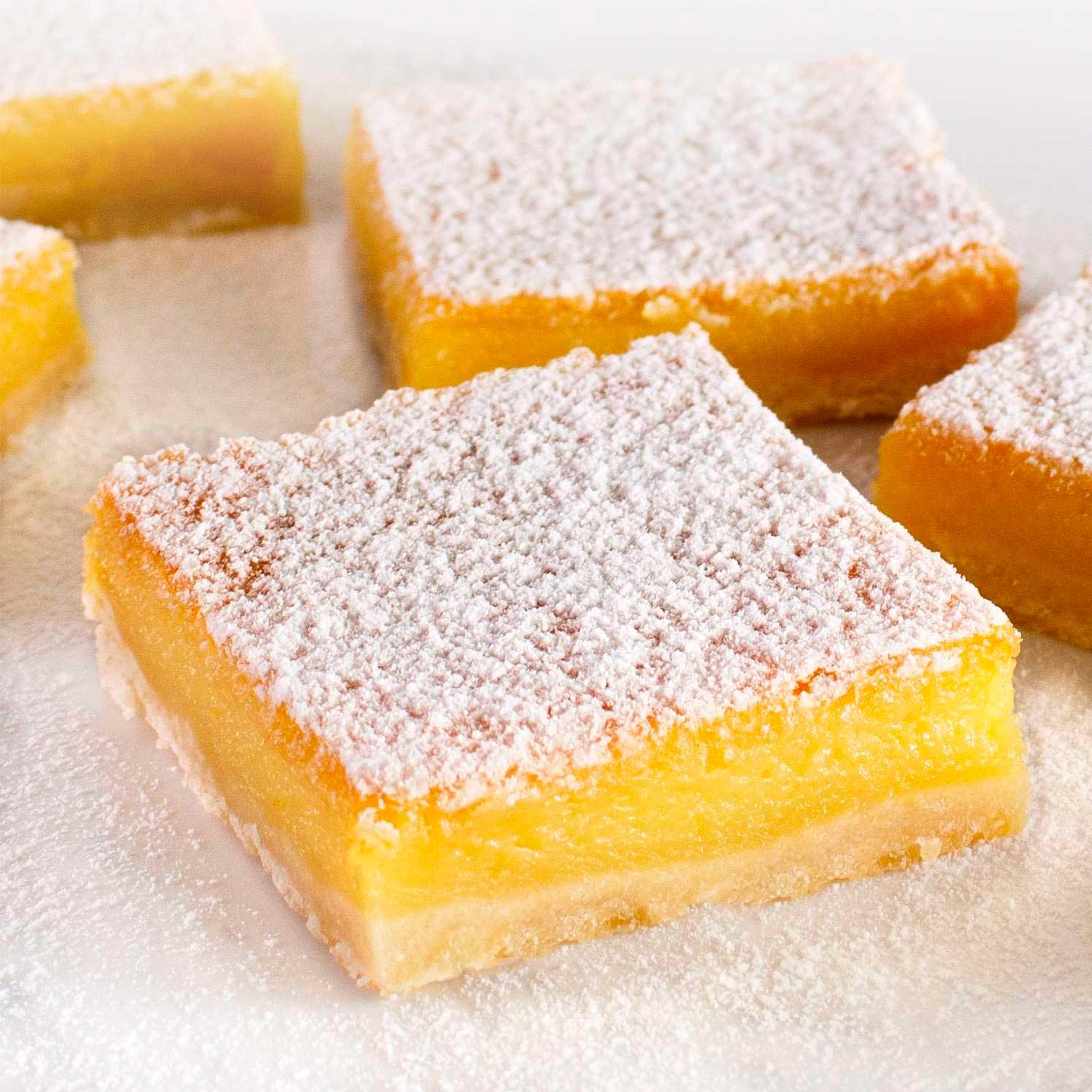 Bittersweet Pastries 1/2 Sheet Lemon Dessert Bar - 24 per pack -- 2 packs per case