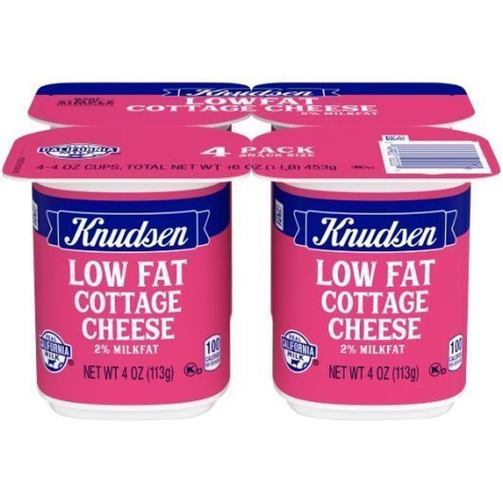 Knudsen 2 Percent Milk Fat Cottage Cheese, 4 Ounce -- 8 per case