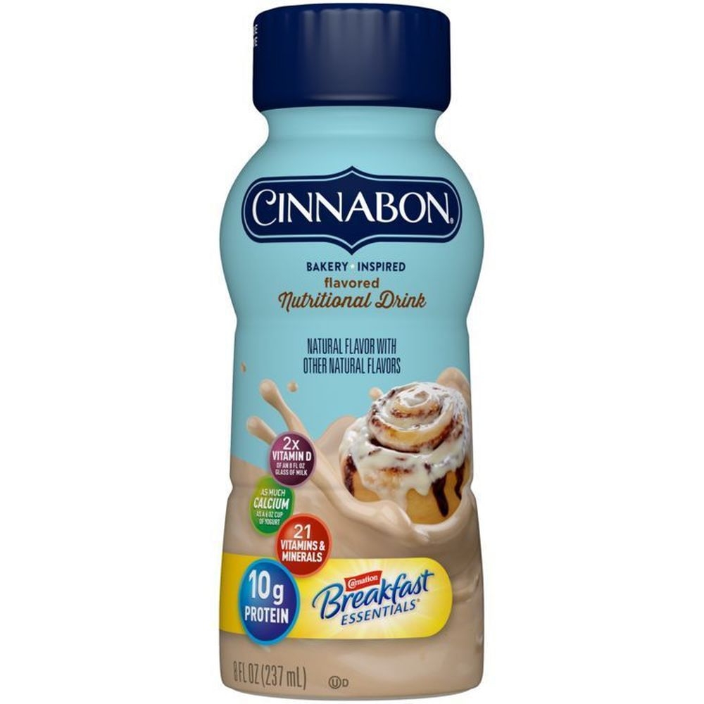 Carnation Breakfast Essentials Cinnabon Nutritional Drink, 8 Fluid Ounce -- 24 per case