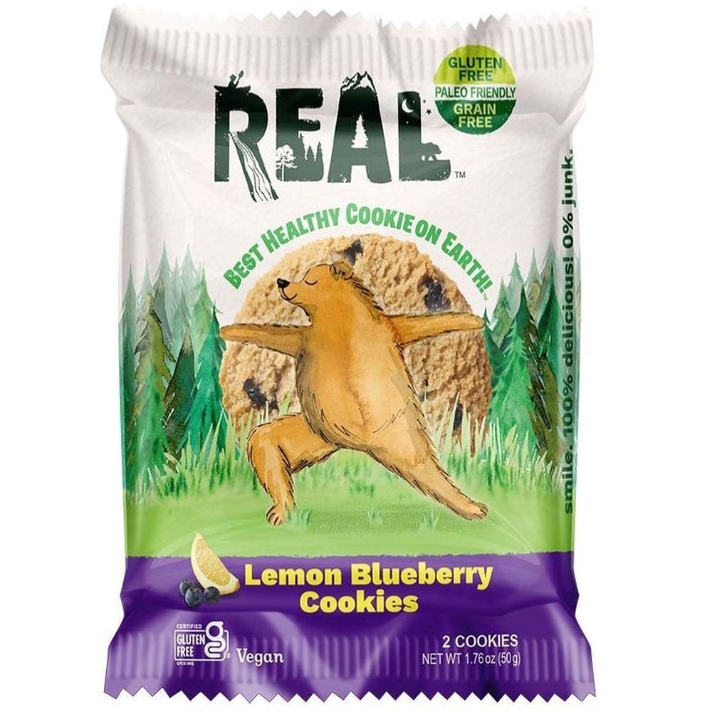 Real Lemon Blueberry Cookies, 1.76 Ounce -- 12 per case