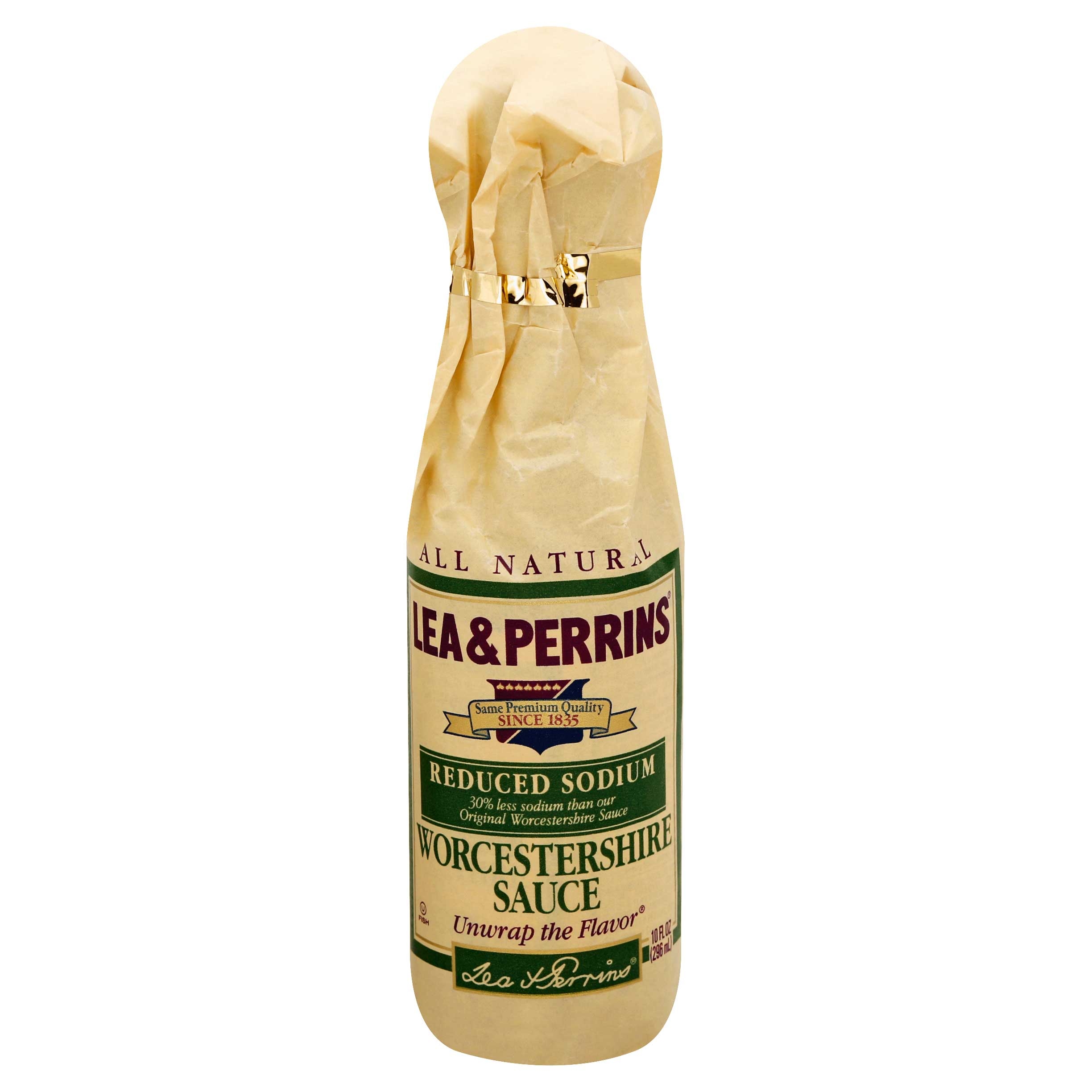Lea and Perrins Reduced Sodium Worcestershire Sauce, 10 Ounce -- 6 per case.