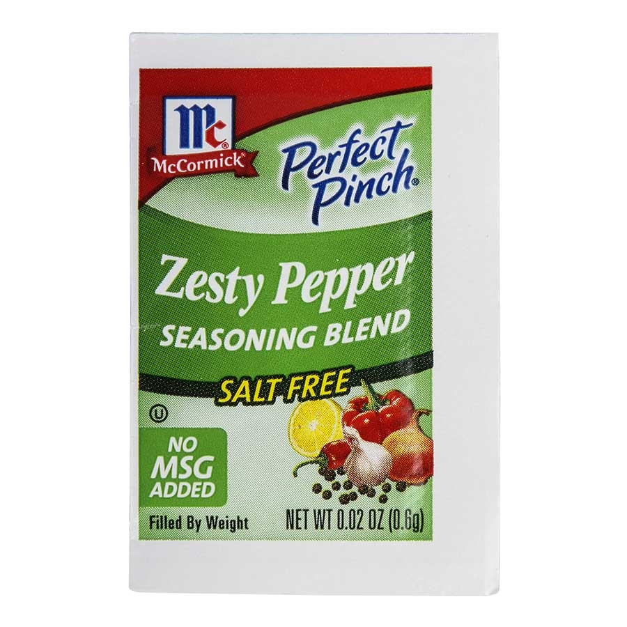 McCormick Perfect Pinch Zesty Pepper Seasoning Blend, 0.02 oz. -- 500 per case