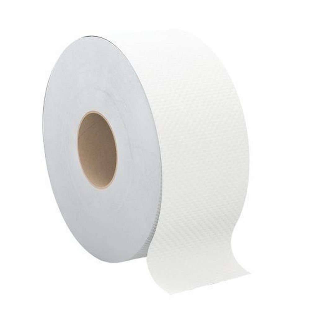 Cascades PRO Select 2 Ply White Jumbo Roll Bathroom Tissue Roll, 3.3 inch x 500 Feet -- 12 rolls per case.