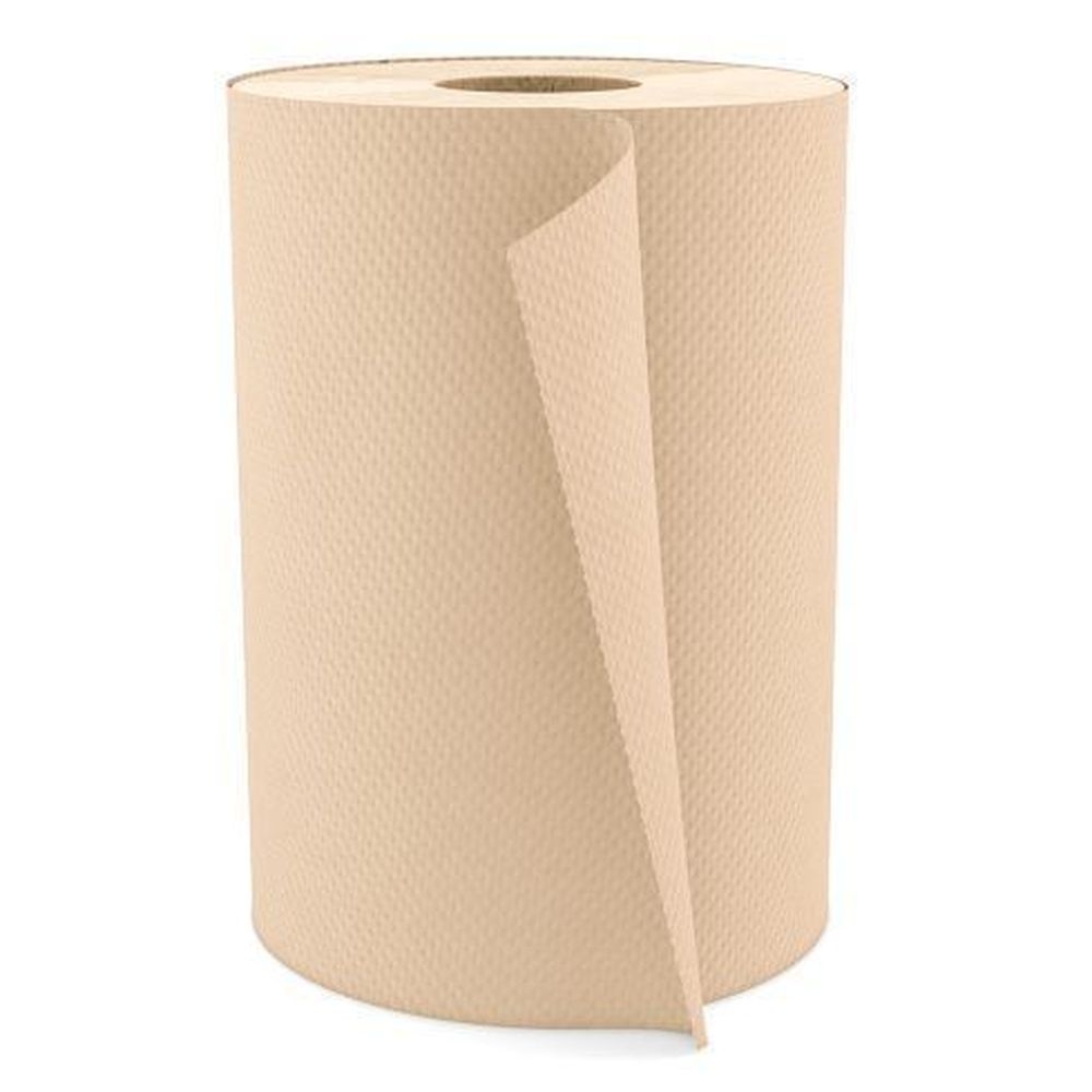 Cascades PRO Select 1-Ply Natural Roll Paper Towel, 7.88 inch x 350 Feet -- 12 rolls per case.