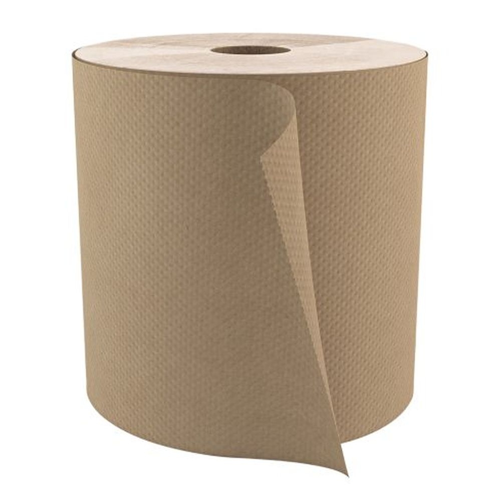 Cascades PRO Select Natural Recycled 1 Ply Roll Paper Towel, 8 inch x 800 Feet -- 6 rolls per case