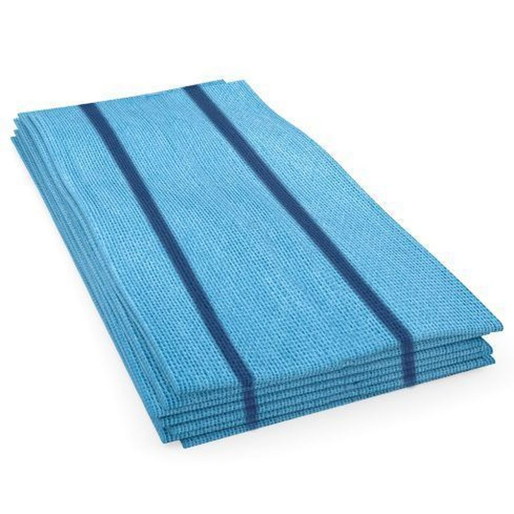 Cascades PRO Tuff-Job Sky Blue Quarter Fold Antimicrobial Food Wiper, 12 x 24 inch -- 150 per case.