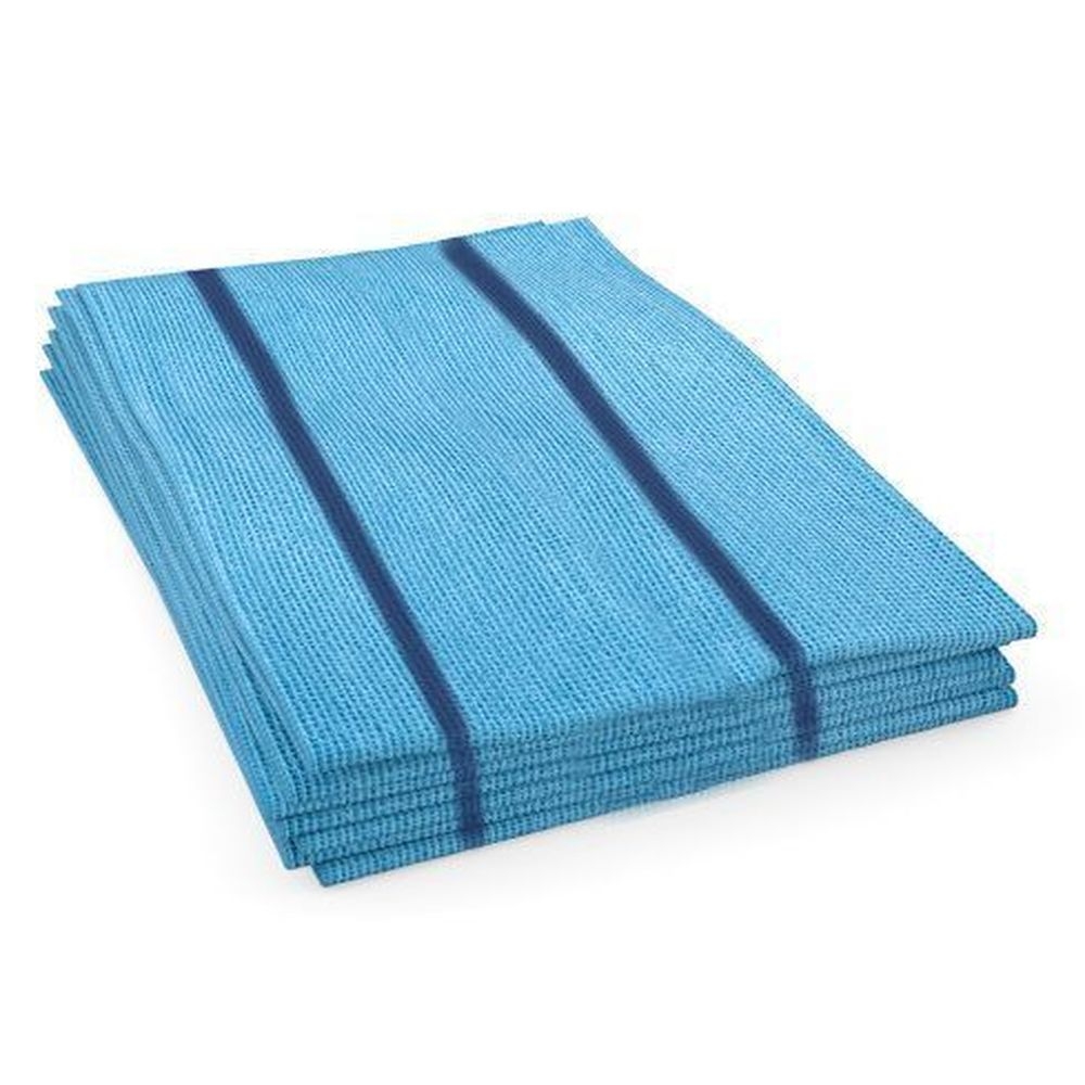 Cascades PRO Tuff-Job Sky Blue Quarter Fold Antimicrobial Food Wiper, 12 x 21 inch -- 150 per case.