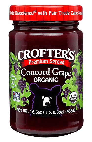 Crofters Organic Premium Concord Grape Spread, 16.5 Ounce -- 6 per case.