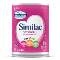 Similac Soy Isomil Early Shield Concentrated Liquid Infant Formula, 13 Fluid Ounce -- 12 per case.