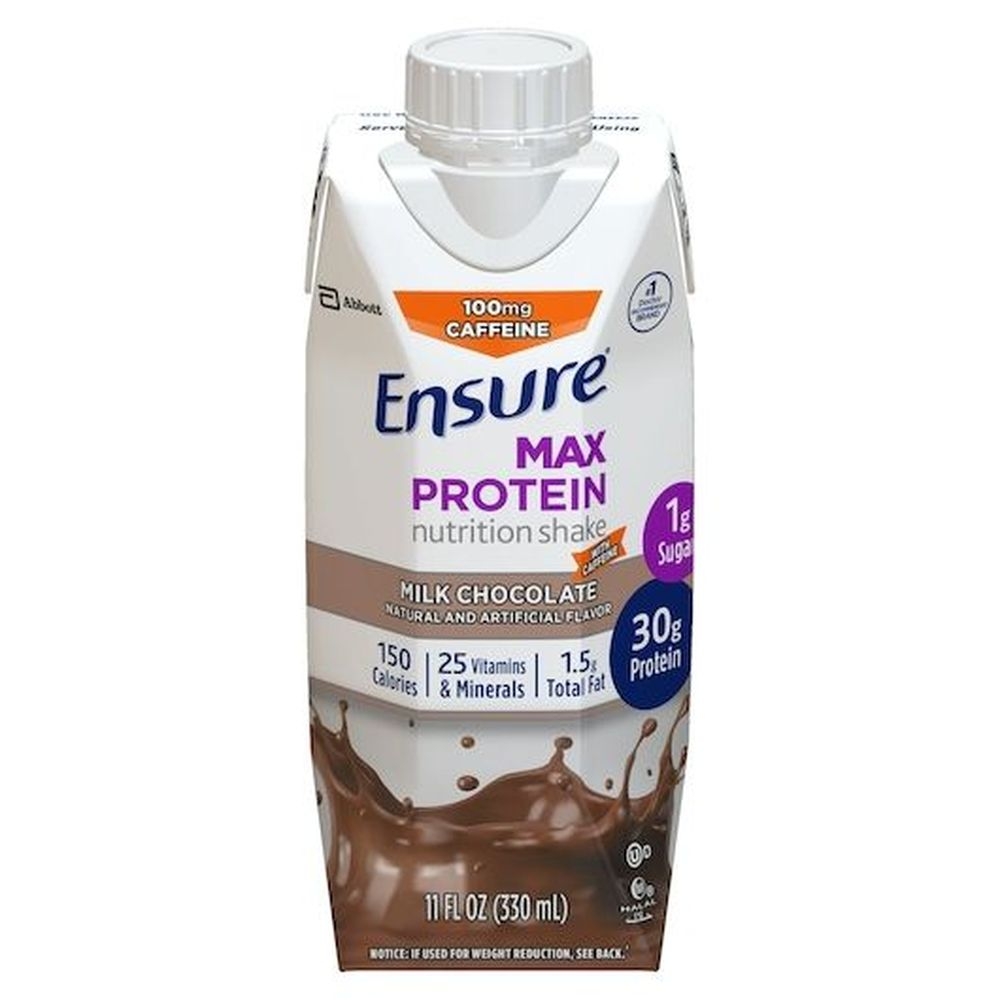 Ensure Max Protein Milk Chocolate Nutritional Shake, 300 Milliliter -- 12 per case