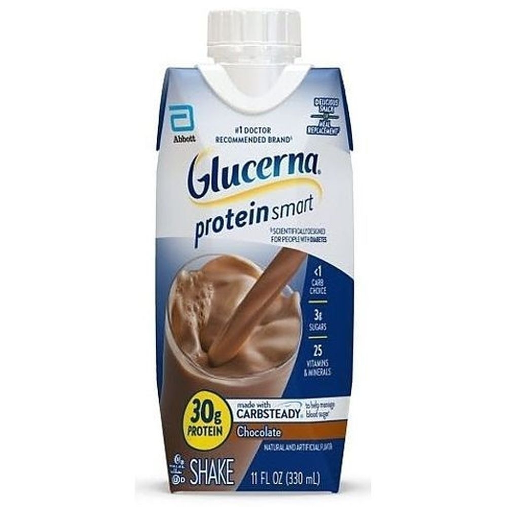 Glucerna Protein Chocolate Shake - Tetra Pack, 330 Milliliter -- 12 per case