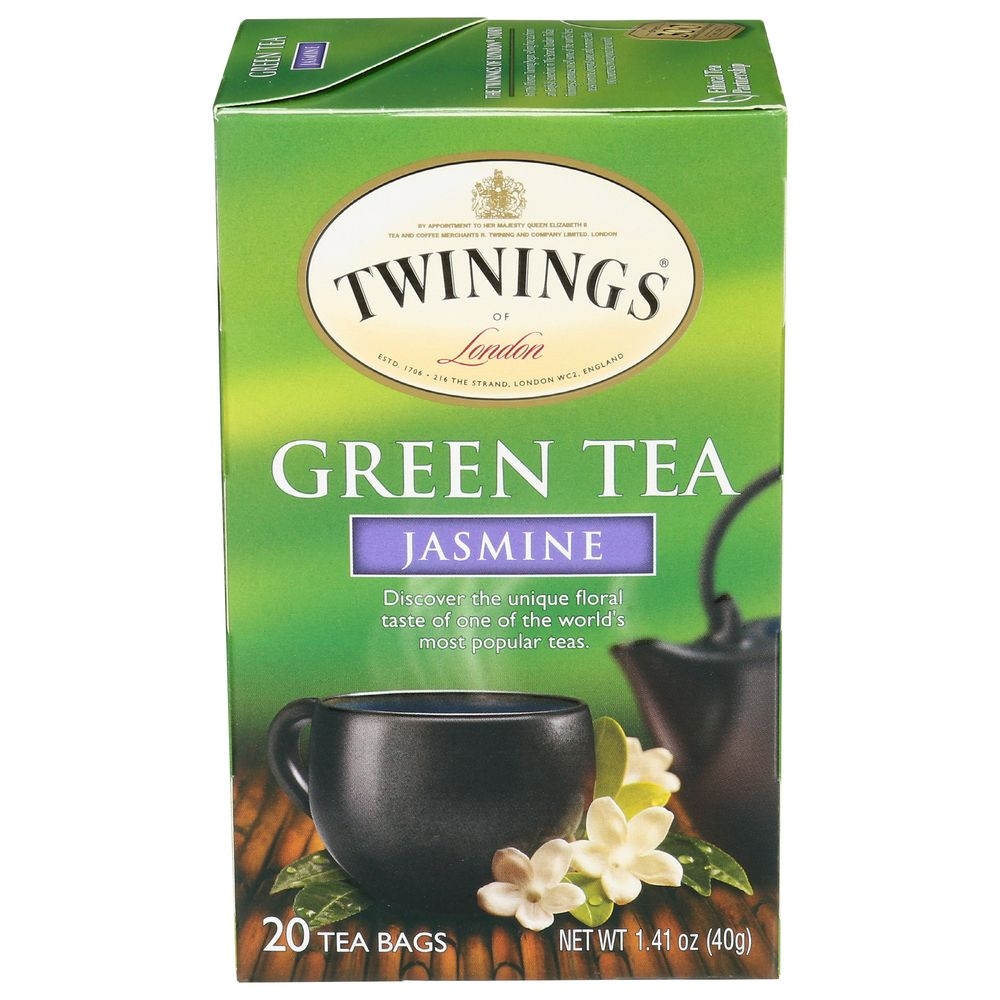 Twinings Tea Green Jasmine, 20 Ct -- 6 Per Case.