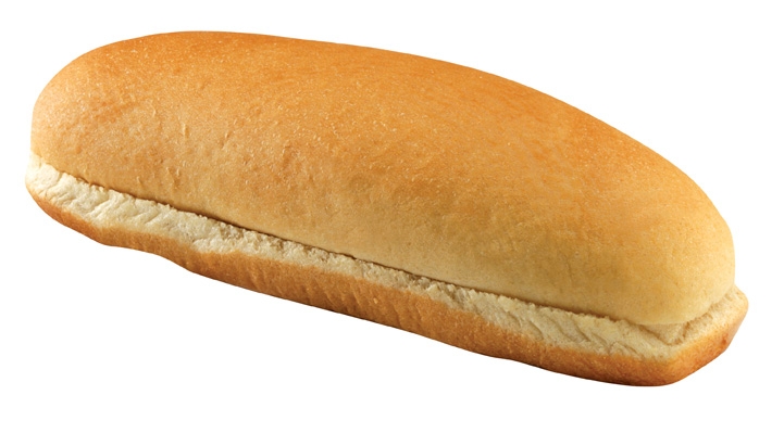 Flowers Foods Sliced Hot Dog Bun with Whole Grains, 6 inch -- 12 per case.