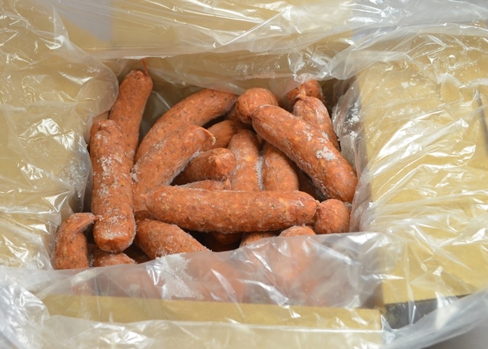 Eddy Packing Tasty Brand 5/1 Pork and Beef Smoked Sausage Link, 5 inch.