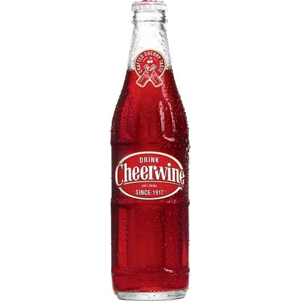 Cheerwine Soft Drink, 12 Fluid Ounce Glass Bottle -- 24 per case