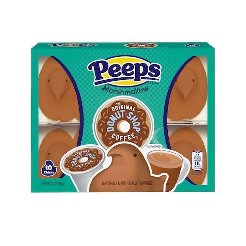 Peeps 10 Cut Donut Shop Marshmallow Chicks, 3 Ounce -- 36 per case