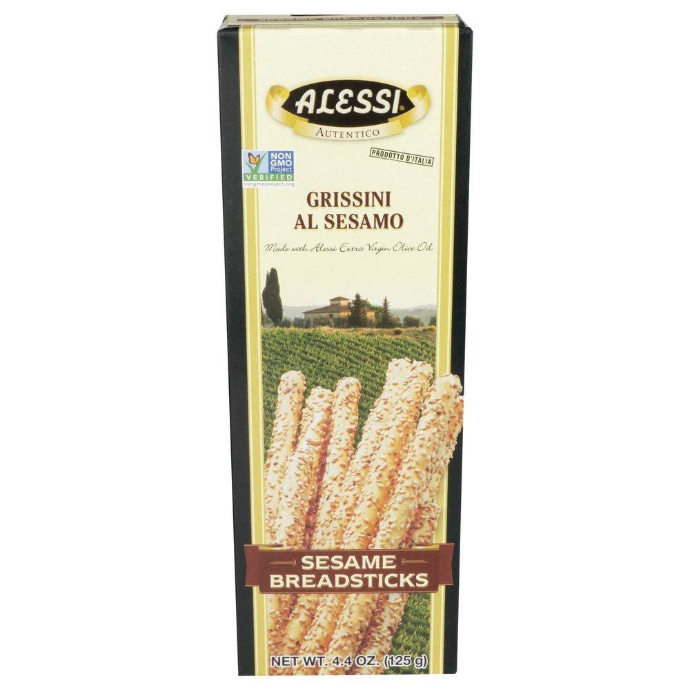 Alessi Breadstick Sesame - 4.4 Oz Pack -- 12 per case