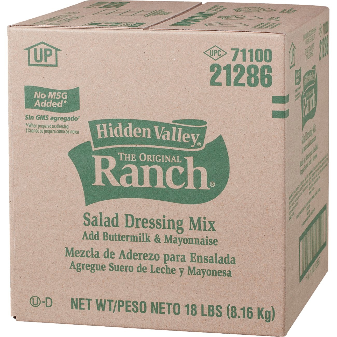 Hidden Valley The Original Buttermilk Ranch Salad Dressing Mix, 18 Pound.
