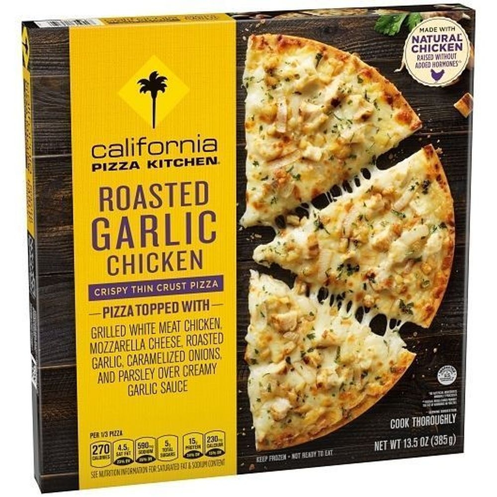 California Pizza Kitchen Roasted Garlic Chicken Thin Crust Pizza, 13.5 Ounce -- 14 per case