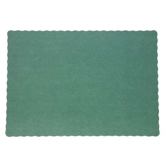 Royal Dark Green Solid Color Placemat, 9.25 x 13.25 inch -- 1000 per case