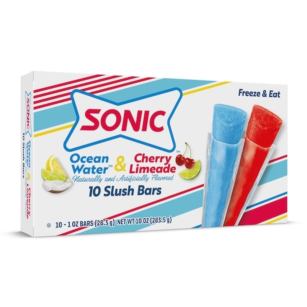Sonic Ocean Water Cherry Limeade Freezer Bars, 10 count -- 12 per case
