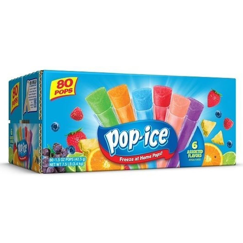 Pop Ice Assorted Freezer Pops, 7.5 Pound