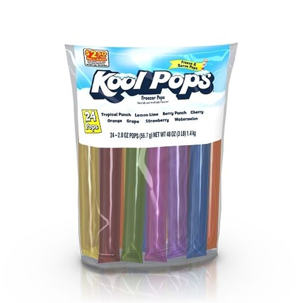 Kool Pops Freezer Bar - Poly Bag Bin Display, 360 count