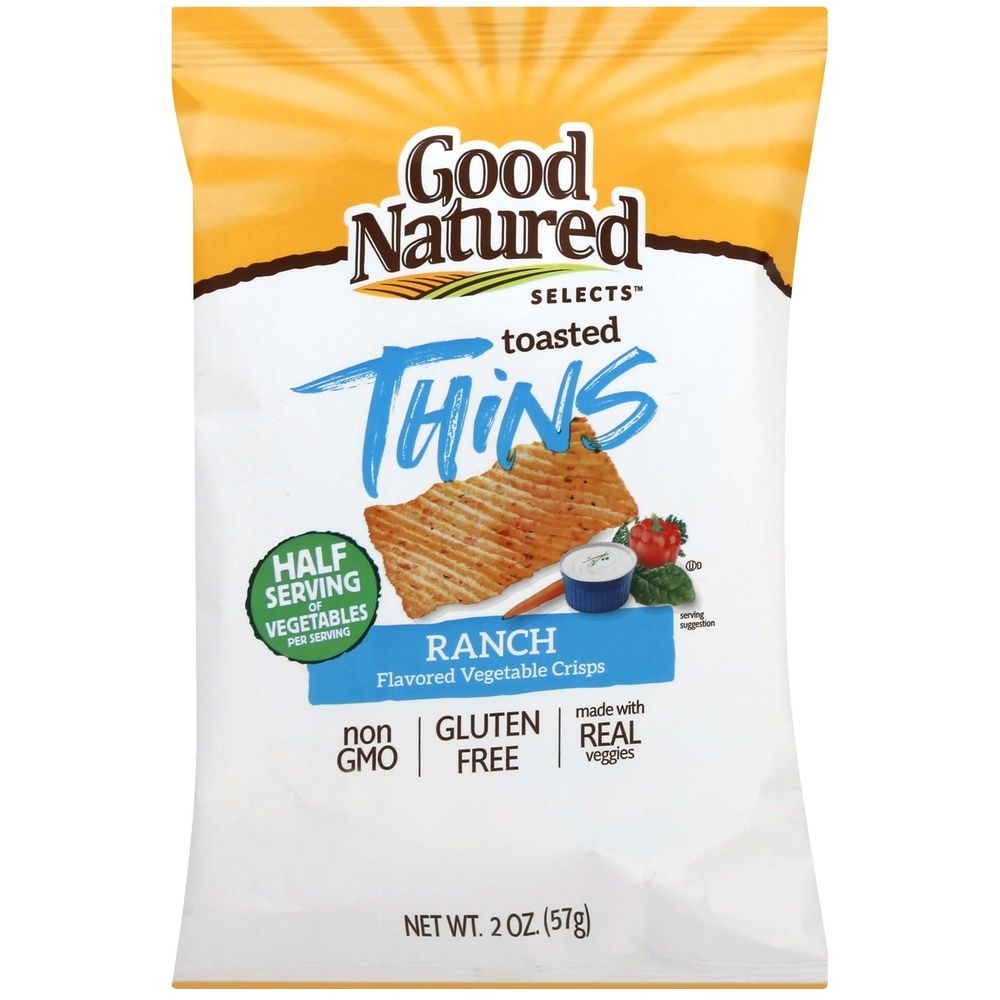 Herrs Good Natured Baked Ranch Vegetable Crisps, 2 Ounce -- 6 per case