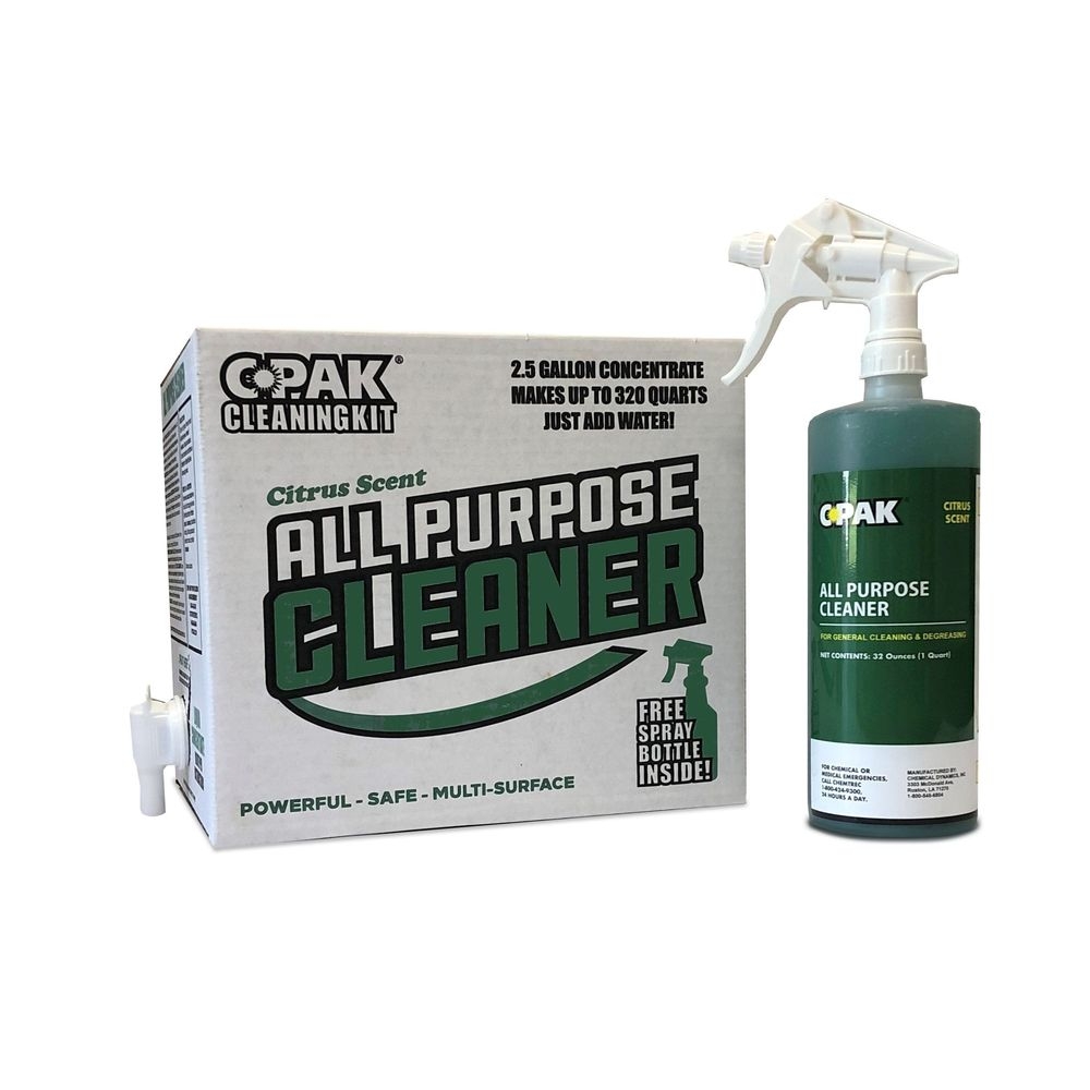 Chemical Dynamics C Pak Citrus Scent All Purpose Cleaning Kit, 2.5 Gallon