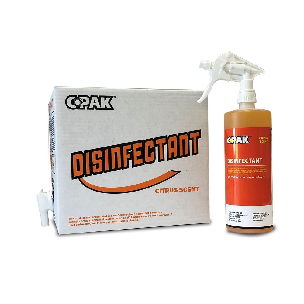 Chemical Dynamics C Pak Citrus Scent Disinfectant Cleaner and Deodorant Cleaning Kit, 2.5 Gallon
