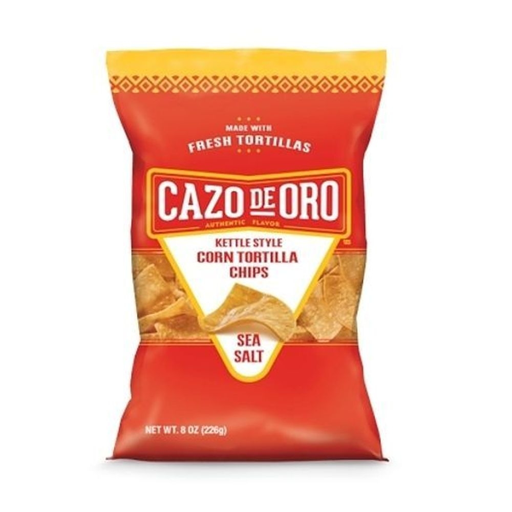 Cazo De Oro Sea Salt Corn Tortilla Chips, 8 Ounce -- 9 per case
