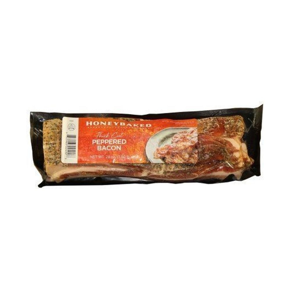 Honey Baked Thick Cut Peppered Bacon, 1.5 Pound -- 16 per case