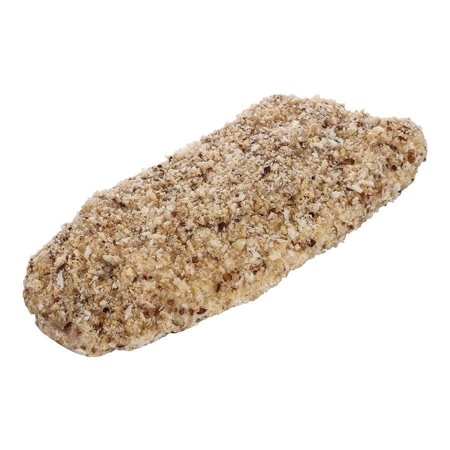 Viking Pecan Crusted Natural IQF Breaded Tilapia Fillet, 4 to 5 Ounce.