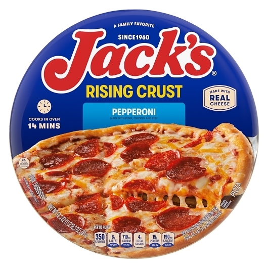 Jacks Rising Crust Pepperoni Pizza, 26.3 Ounce -- 12 per case