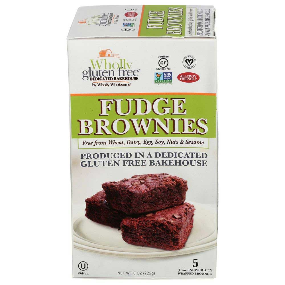 Wholly Gluten Free Fudge Brownie, 8 Ounce -- 6 per case