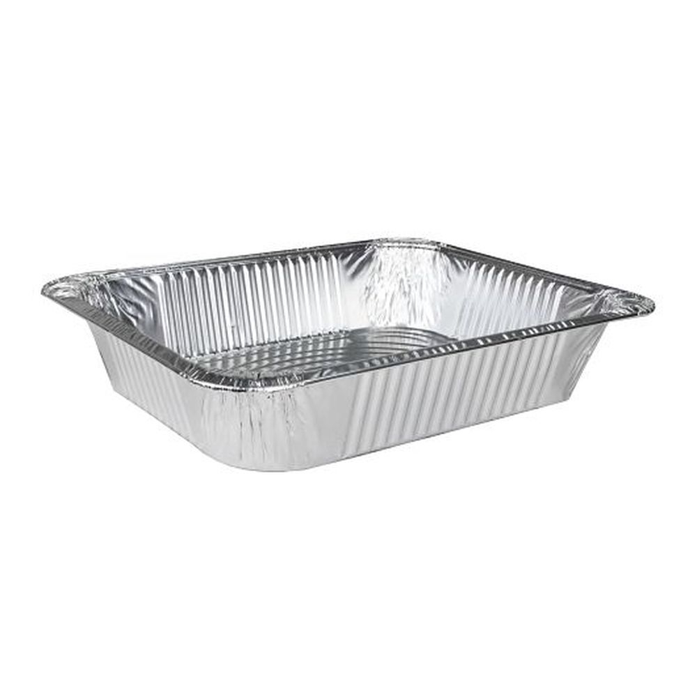 Durable Packaging PowerFoil Aluminum Half Size Deep Standard Gauge Steam Table Pan, 100 count