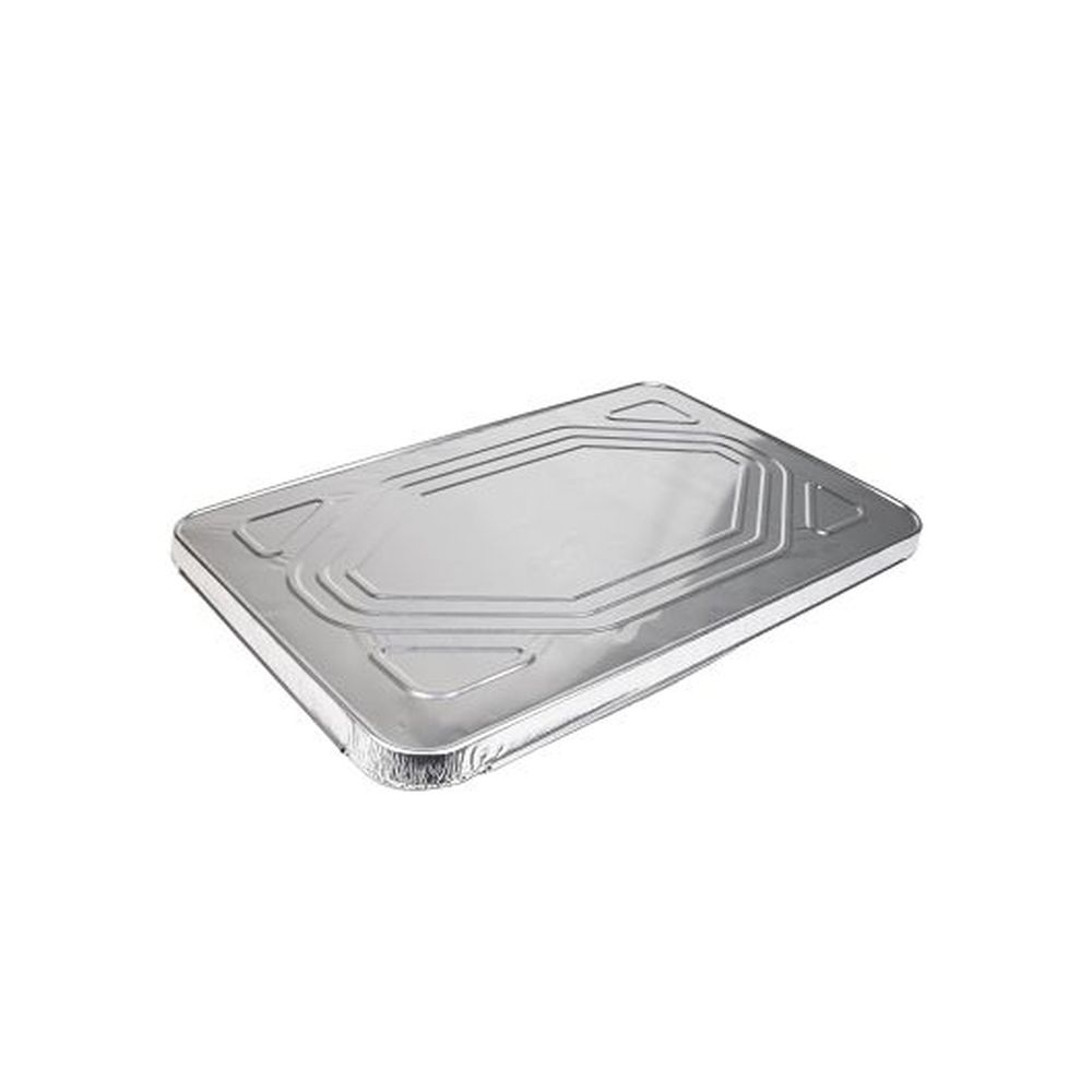 Durable Packaging PowerFoil Full Size Economy Gauge Steam Table Pan Cover Only, 50 count