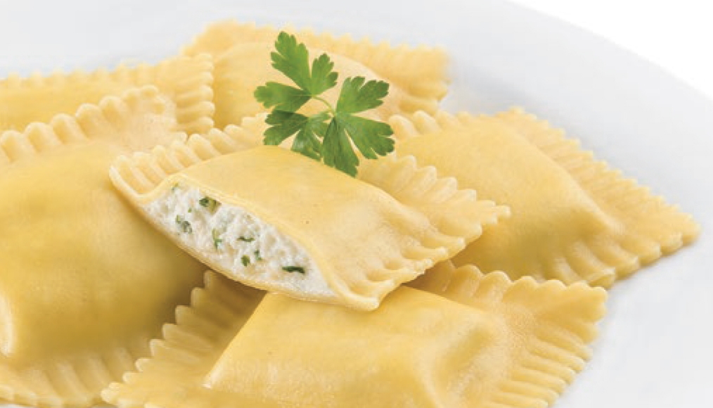 Seviroli Foods Large Square Cheese Ravioli Pasta, 5 Pound Bag -- 2 per case.