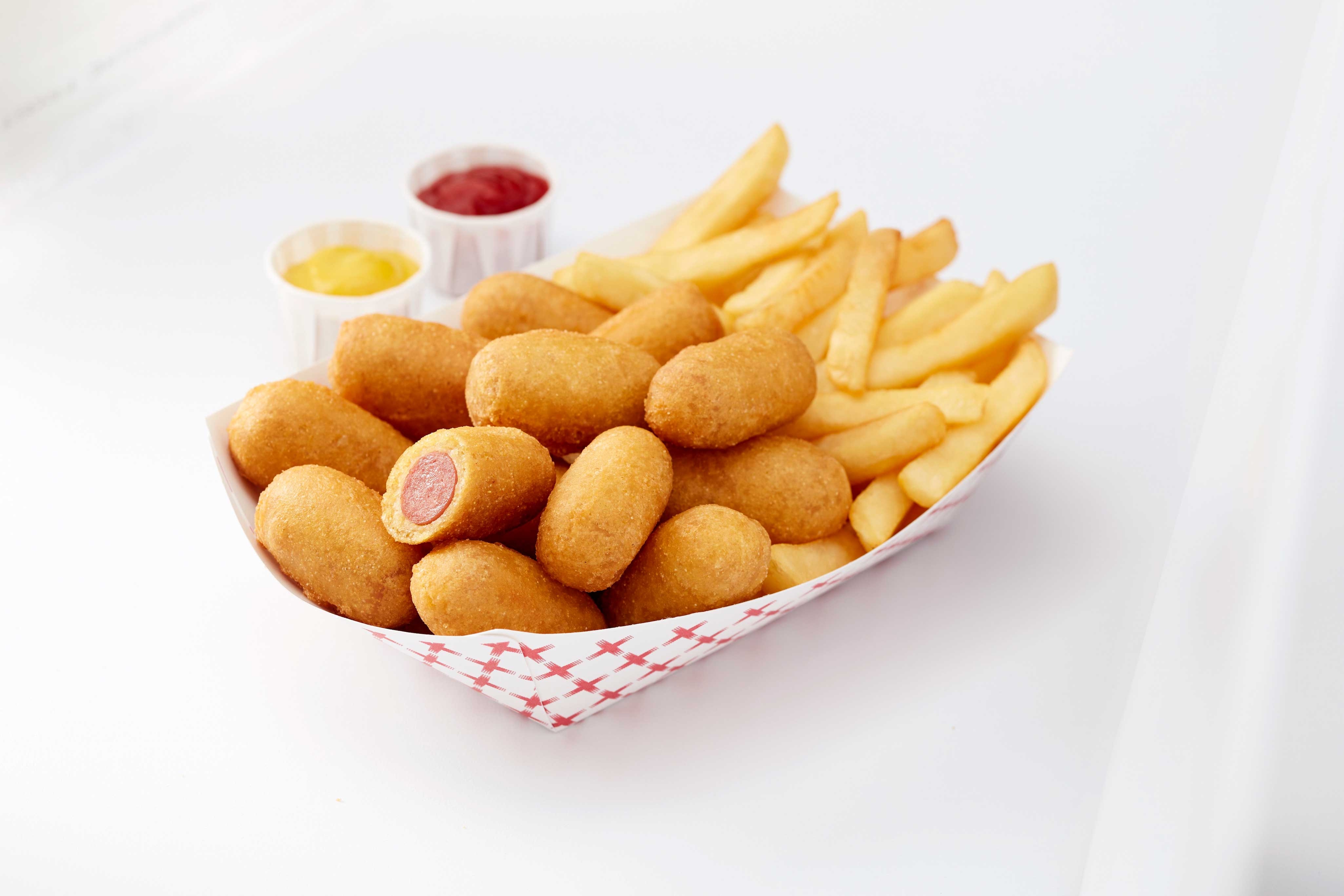 Foster Farms 100 Percent Whole Grain Chicken Pop Dog, 5 Pound -- 2 per case.