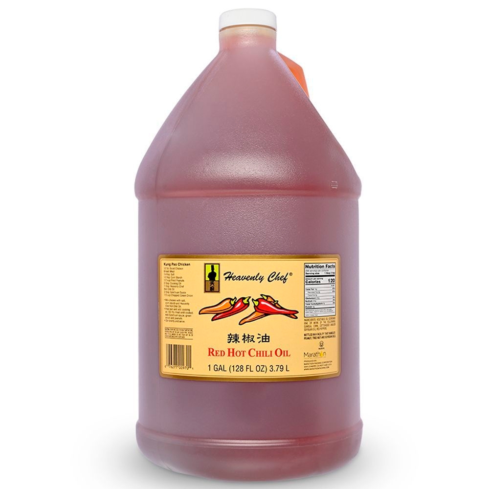 Heavenly Chef Red Hot Chili Oil, 1 Gallon -- 4 per case