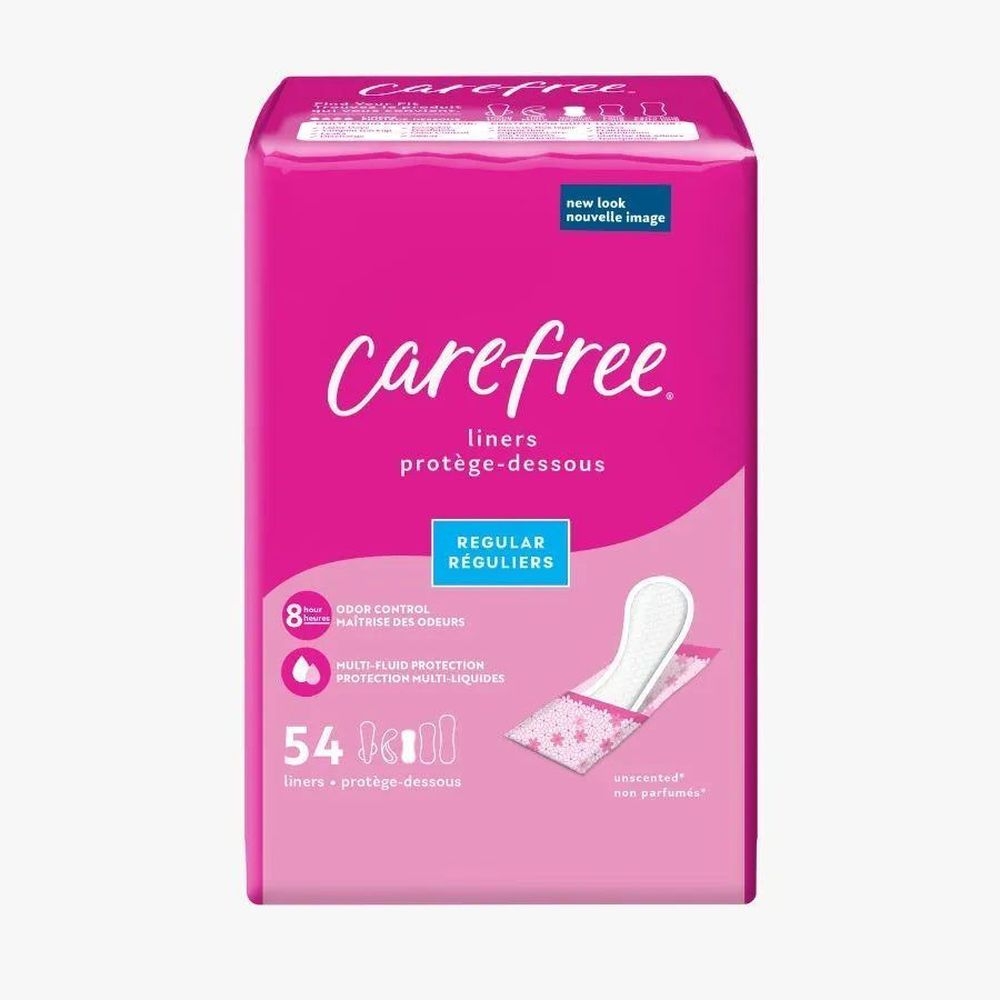 Carefree Regular Wrapped Panty Liner, 54 count -- 4 per case