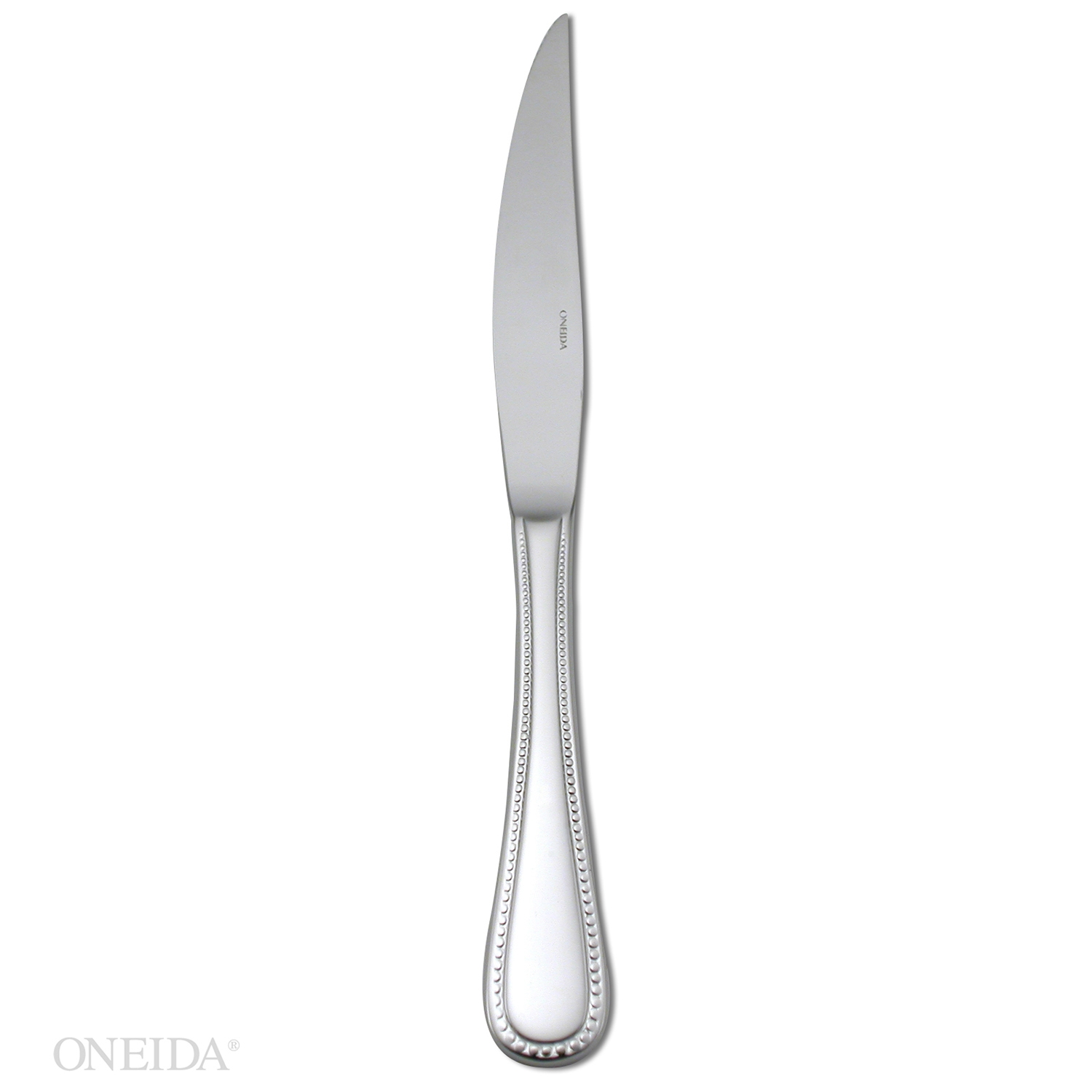 Oneida Pearl 18/10 Stainless Steel One Piece Steak Knife, 9 1/4 inch -- 12 per case.