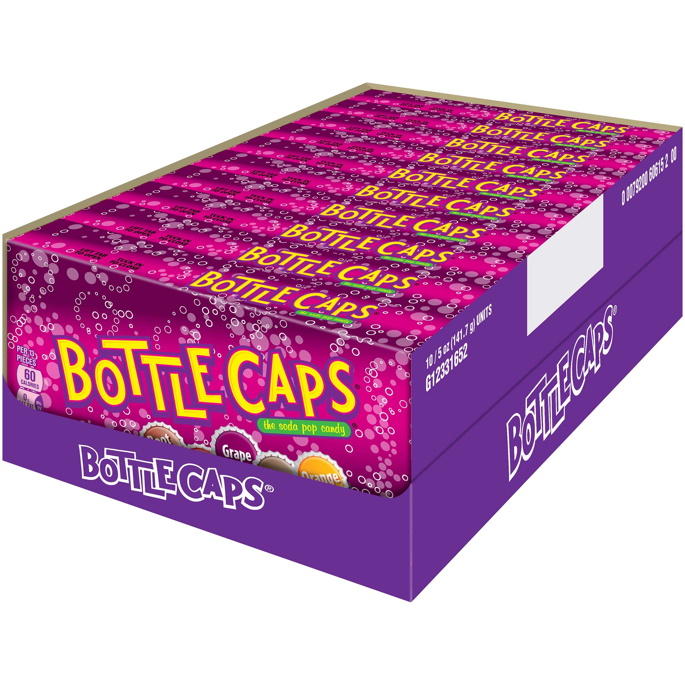 Nestle Bottle Caps Soda Pop Candy - Video DRC Pack, 5 Ounce -- 10 per case.