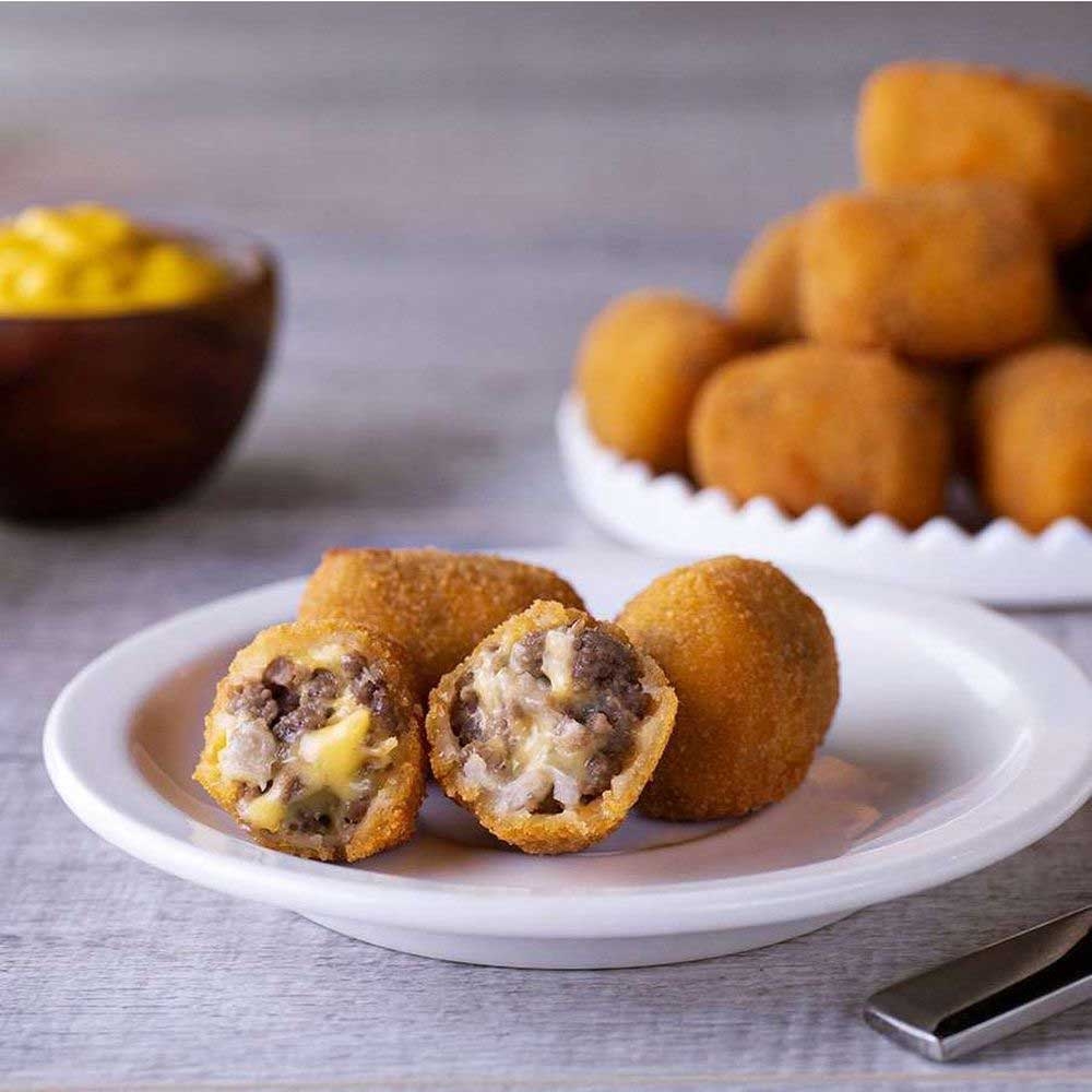 American Original Uncured Cheeseburger Patty Bites, 12 Pound -- 10 per case