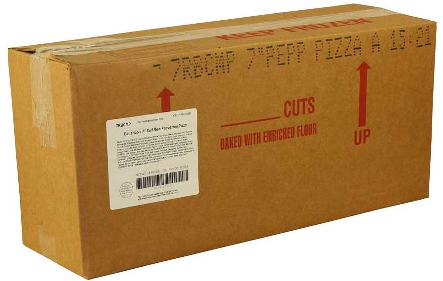 Bellarico Self Rising Pepperoni Pizza, 7 inch -- 24 per case.