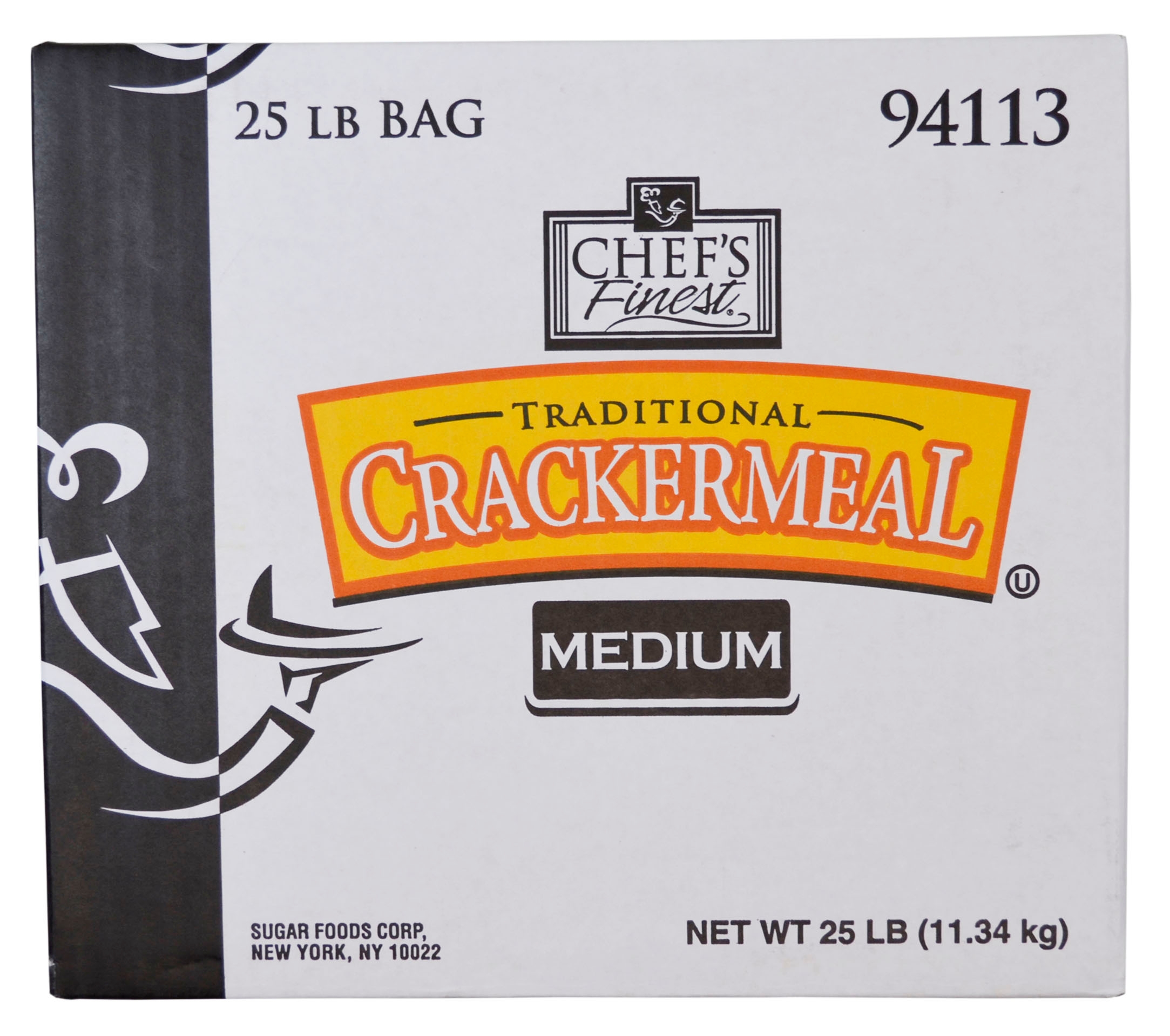 Chefs Finest Medium Grind Cracker Meal, 25 Pound.