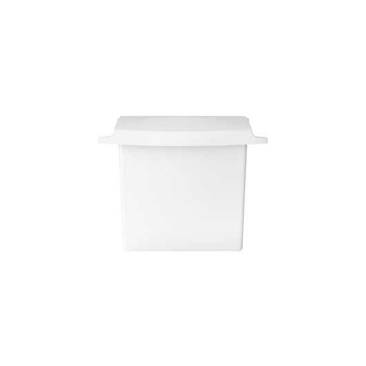 Rubbermaid White Sanitary Napkin Receptacle with Rigid Liner