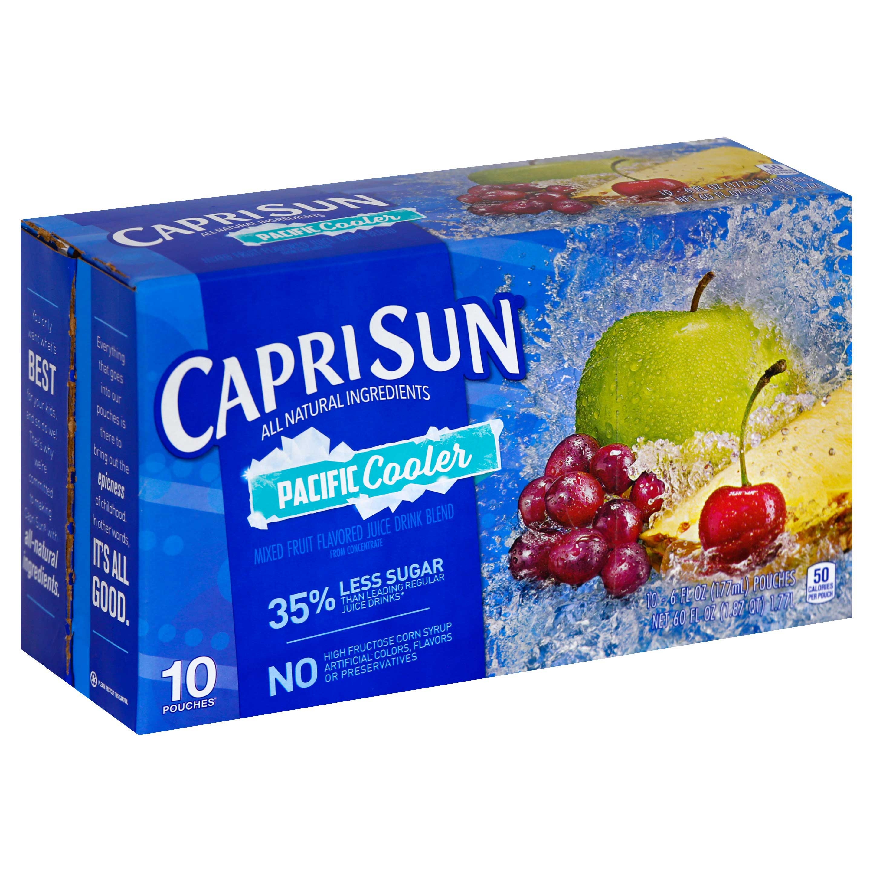 Capri Sun Original Pacific Cooler Beverage, 60 Fluid Ounce -- 4 per case.