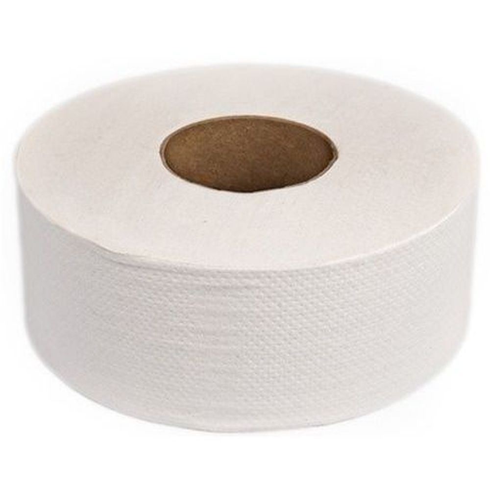 Roses White 2 Ply Jumbo Bath Tissue Roll, 3.4 inch x 700 Feet -- 12  per case.